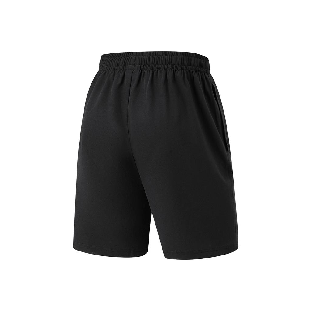 Li Ning Table Tennis Series Solid Color Simple Straight Loose Quick-Drying Breathable Casual Shorts Unisex Shorts Black AKSU223-1