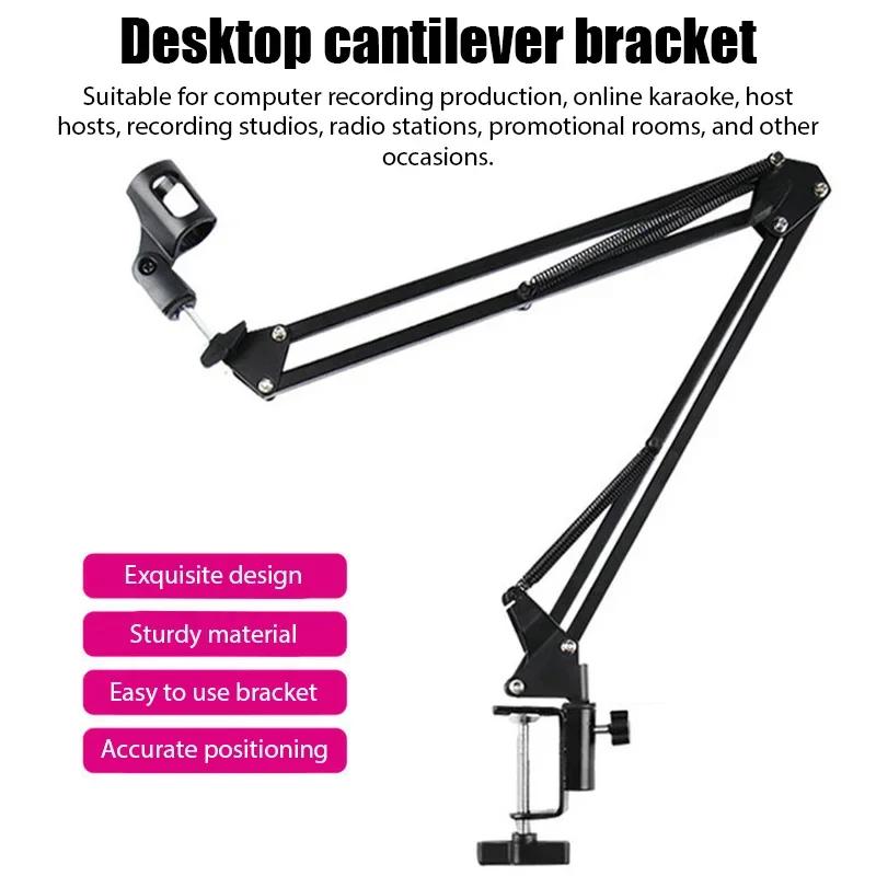 Professional Flexible Scissor Arm Microphone Stand – Adjustable Desktop Boom Holder for Podcast/Streaming/Youtube