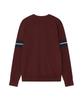 Antomas Sleeve Colorblock Round Neck Knit Men'S - Wine