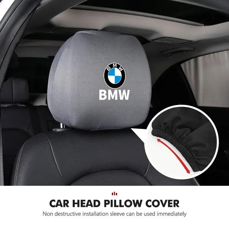 BAGZ5 Car Sticker Hot 2025 Hot Car Seat Headrest Neck Pillow Dustproof Protective Cover For BMW E87 E70 E91 E30 G20 E92 E93 E60 E46 E9