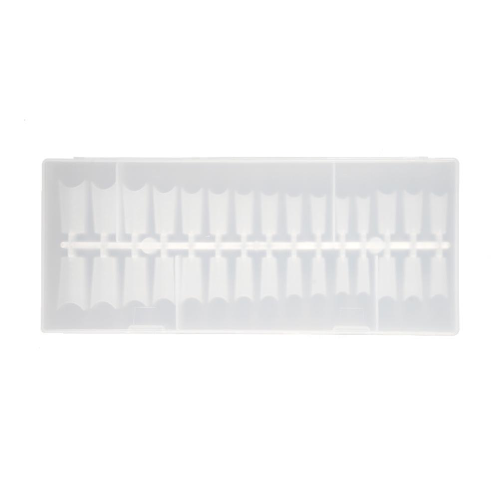 240-Piece Long Matte Traceless Nail Tips with Scale Line - No-Grind, Half-Applied Design