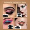 POTAN Silikonová sada Easy Crease Line se štětcem na oční stíny Women Makeup Eye Shadow Applicator