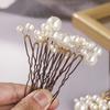 12pcs Simple Faux Pearl Handmade Hairpins | Fashionable Versatile Prom Accessories, Alloy and Resin Material