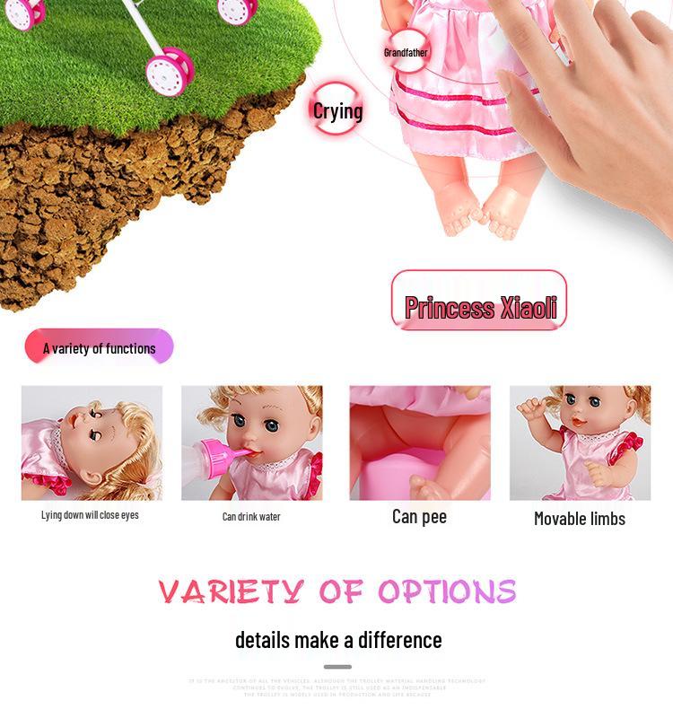 Children's Playhouse with Doll & Stroller Set