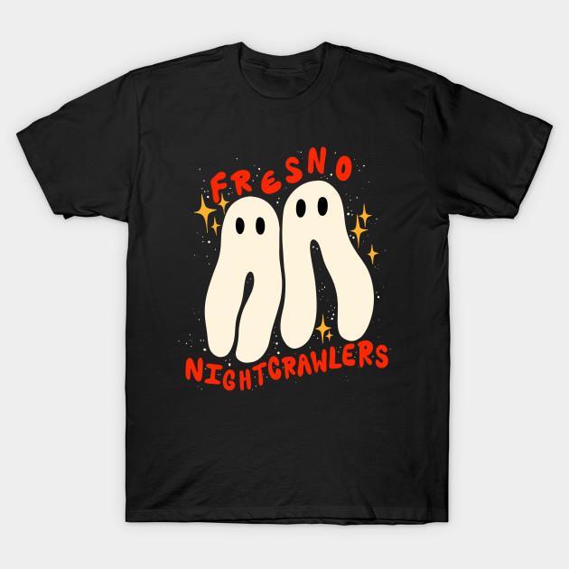 

Men Black Print T-shirt Fresno Nightcrawlers No-Cut Transfer Paper Print Cotton Tshirt XL чорний