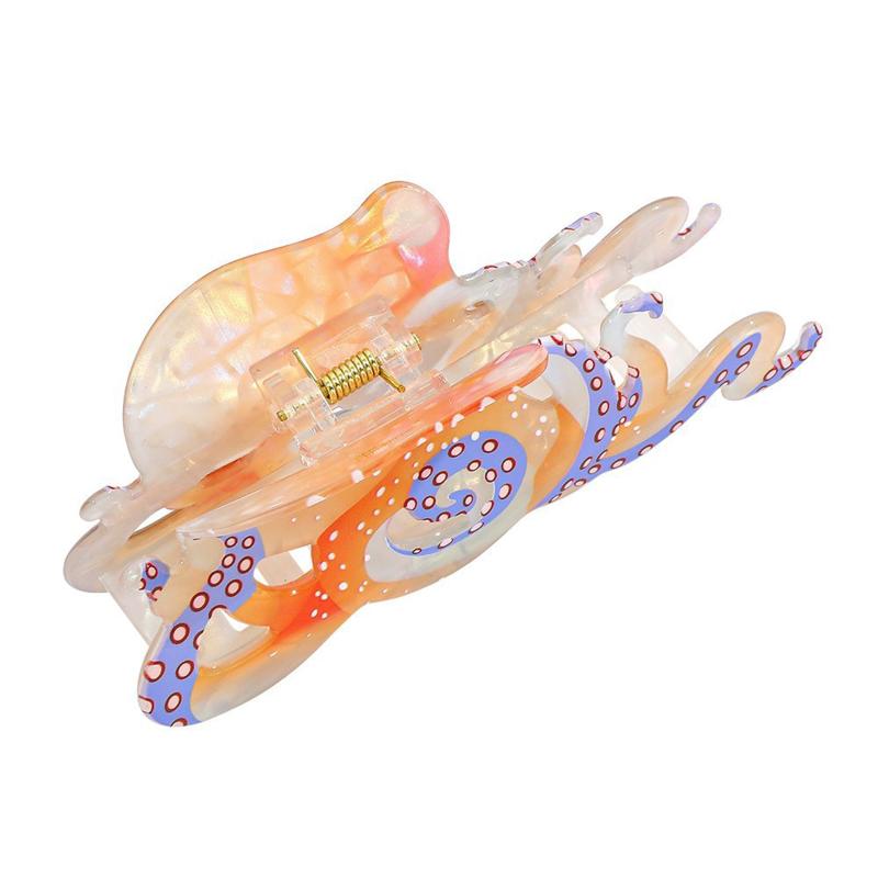 Creative Marine Animal Hair Clip 1Pcs Octopus Shark Grab Clip for Unique Hairstyle DIY and Festivals