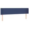 VidaXL Tête de Lit à LED Meuble de Chambre à Coucher Accessoire de Lit Double Tête de Cadre de Lit Intérieur Bleu 3122968