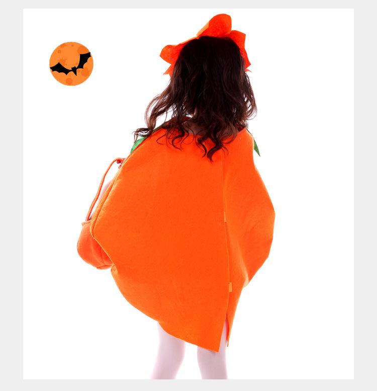 Halloween Fruit Costume: Banana & Pumpkin Onesie for Kids' Stage Performance and Parent-Child Role Play