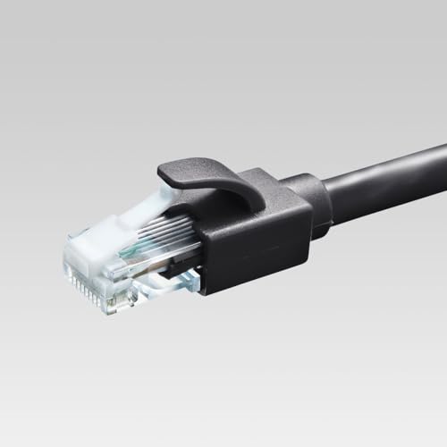 Sanwa Supply Category 6A LAN Cable (Black, 30m) KB-T6ATS-30BK