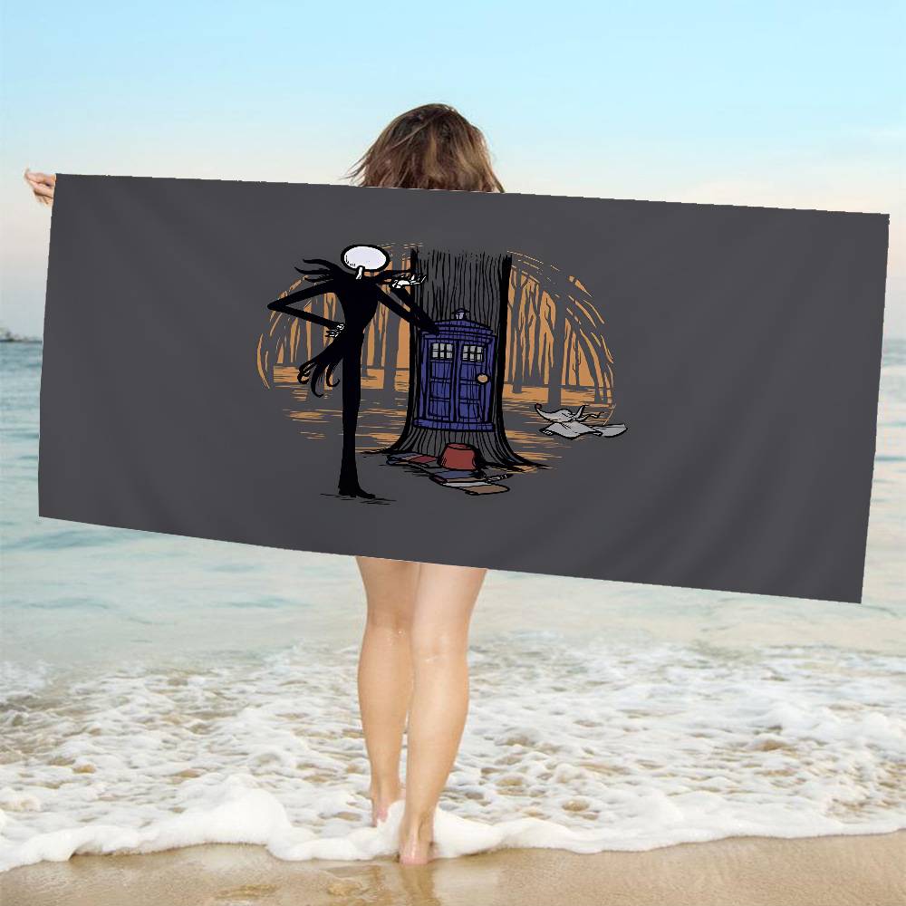 The N-Nightmare B-Before C-Christmas Bath Towel Microfiber Soft Water Absorbing Breathable For Girl Kids Decorative Beach Towel