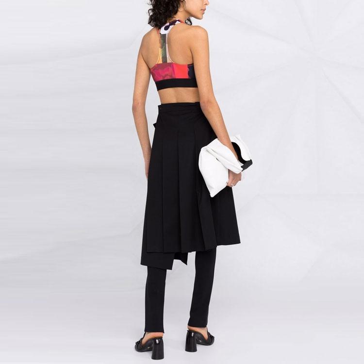 Y-3 FW21 Logo Spliced Bra Women underwear Red GT5230