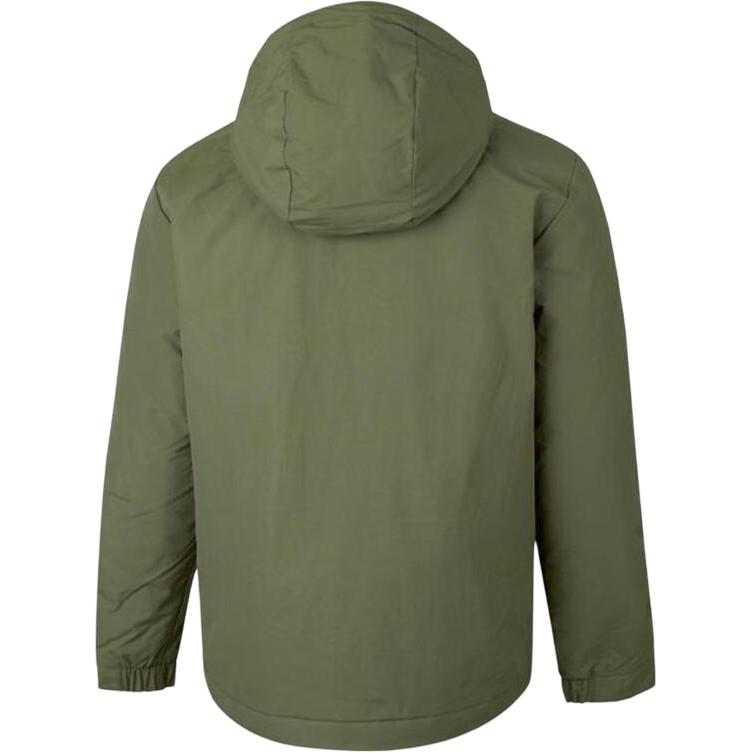 Adidas Sports Lifestyle Series Striped Design Hooded Comfortable Fashion Cotton Jacket Men Jacket Army-Green IV9230