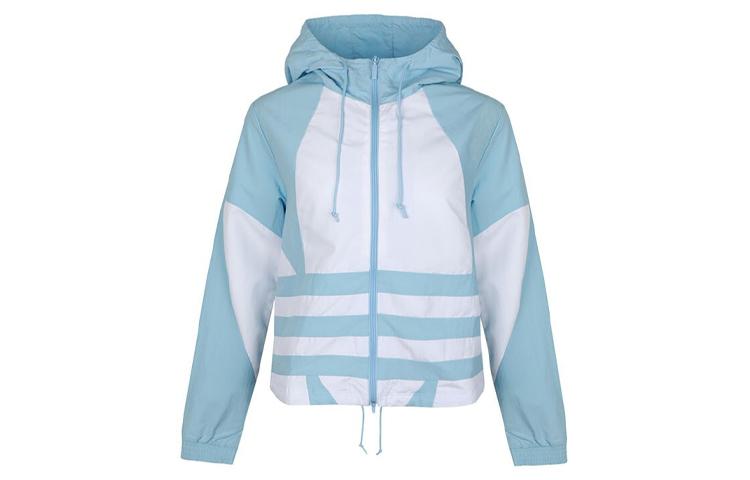Adidas Originals Trefoil Collection Jackets Women s Blue Hooded Moderate Other FU1737 38