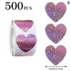 [Y]120/500Pcs Valentine's Day Heart Stickers Sealing Sticker Happy Wedding Envelope Stickers Holiday Party Gift Decor Stickers