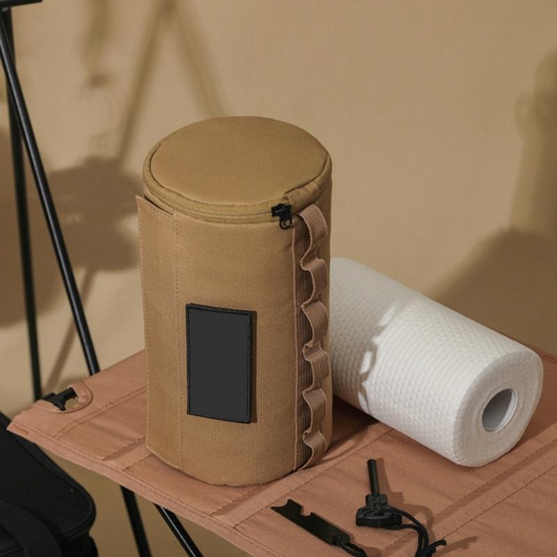 Bolsas para Papel Higiénico Bolsa de Almacenamiento de Papel Textura de Lona Impermeable y Anillas en D Multiusos Accesorios Adecuadas para Acampar