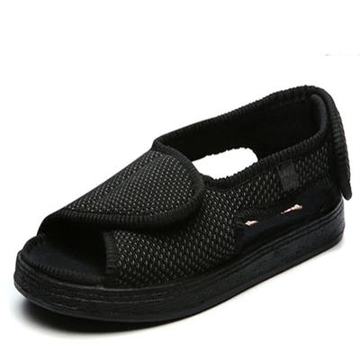 Modne Letnie Wygodne Buty Diabetyczne Męskie Stopa Spuchnięta Paluch Koślawy Poszerzane Sandały dla Osób w Średnim i Starszym Wieku Antypoślizgowe Buty Codzienne