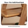 Tabletop Storage Rack Sturdy Display Shelf with Three Tiers Multifunctional