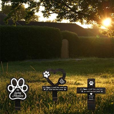 Pet Memorial Garden Stake Long Lasting Memorial Pet Grave Markers, Memorial Garden Cemetery Yard Decoration Garden Grave Decor For Garden, Yard,