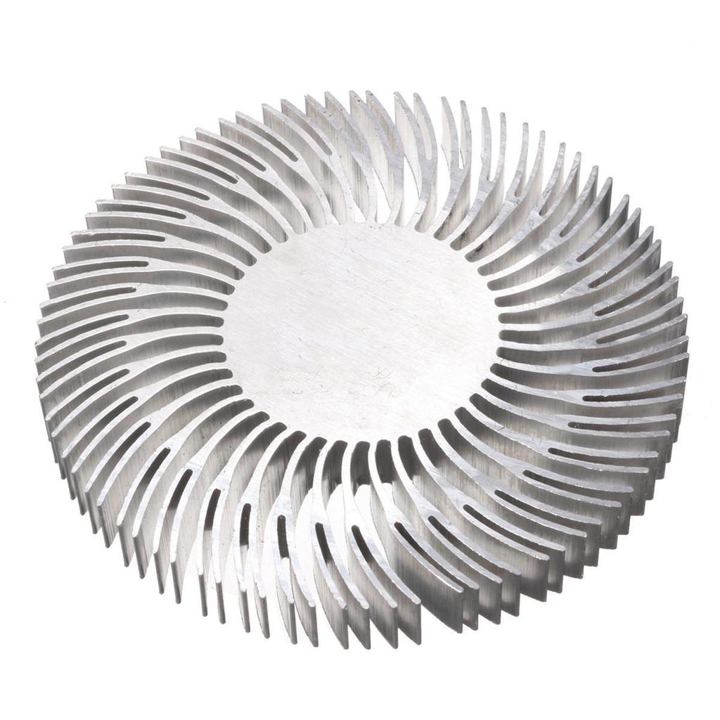 1pc Round Spiral Aluminum Heat Sink Radiator 90*10mm For 10W High Power LED Lamp