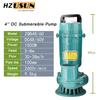 Portable DC Brushless Submersible Pump 48V 60 V Battery Car Water Pump High Lift Large Flow Solar Clean Dewatering Water Pump