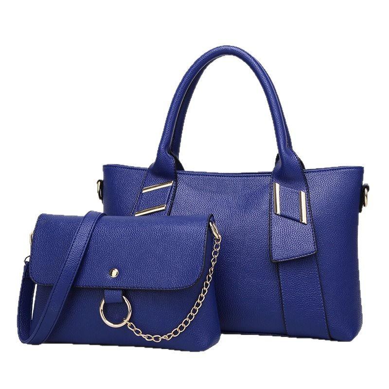 Purse Autumn Winter Women's Bag New Style Ladies Handbag Shoulder Crossbody Mother-Daughter Bag Lychee Pattern Fashion Trendy Bag