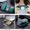 For iPhone 17 Case JEEHOOD J05 Leather Mobile Cover with Detachable Magnetic Card Bag