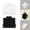 Collo Dolcevita Finto Elegante Monocolore Staccabile Maglia a Collo Alto Pullover Elastico Mezza Maglia per Donne Layering
