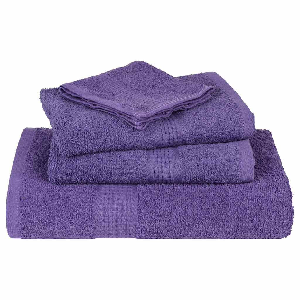 Vidaxl Ręczniki Gościnne 4 Szt. Fioletowe 30X50Cm 360 Gsm 100% Bawełna