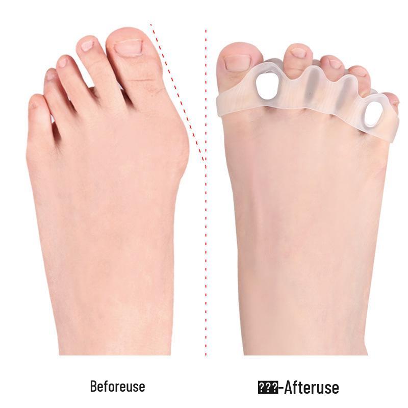 Toe Separator for Bunion Relief & Overlapping Toes with Removable Sponge Plug