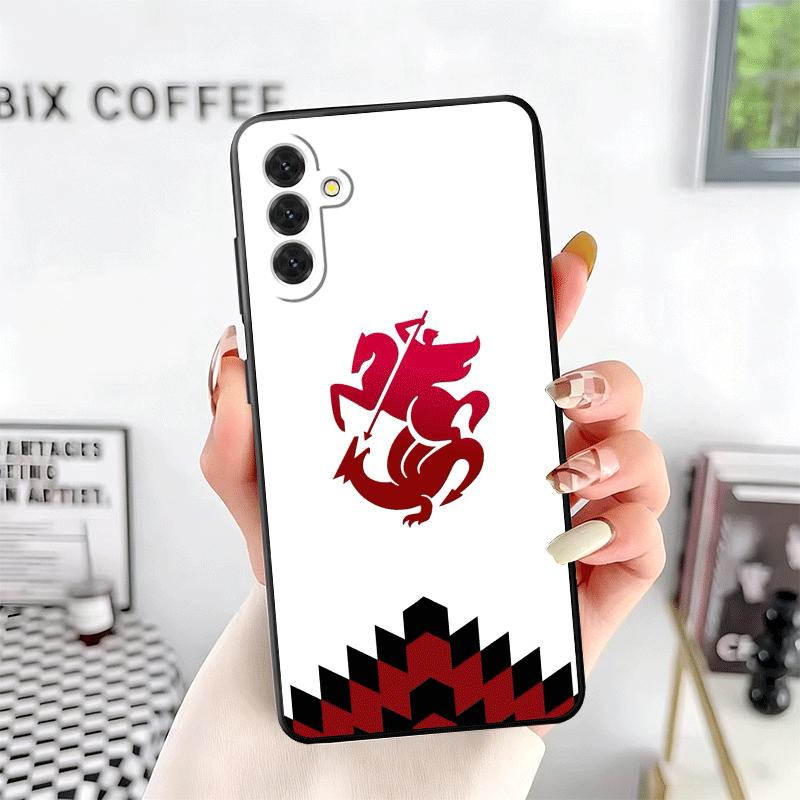 Georgia Passport Flag Soft Phone Case for Samsung A17 A37 A57 A16 A26 A36 A56 A15 A25 A35 A55 A14 A24 A34 A54 A13 A23 A33 A53 A5