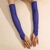 50cm Stretchy Women Gloves Sun Protection Sheer Mesh Gloves Fashion Long Fingerless Gloves  Bride