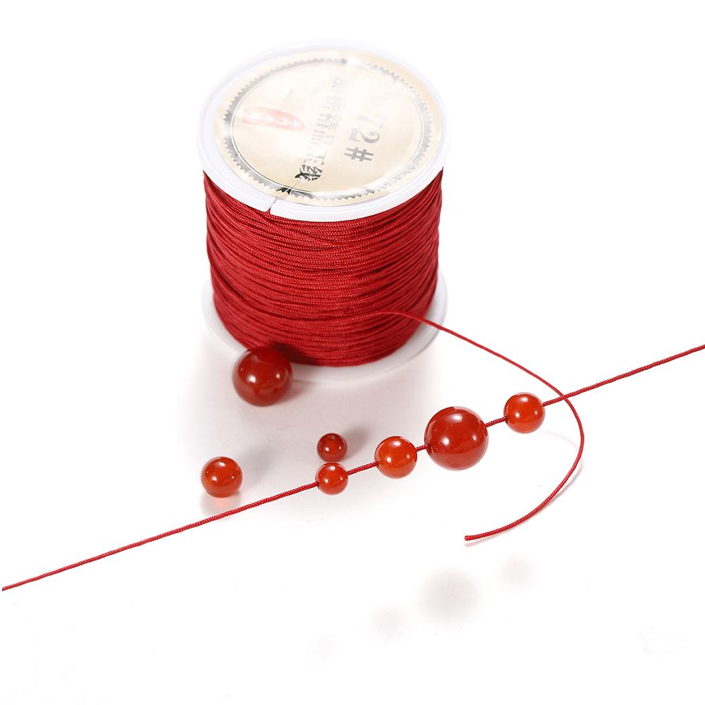 10/50M Dia 0.8mm Waxed Cord Jade Thread Cord String Strap Necklace Rope Bead DIY Jewelry Making for Bracelet Necklace