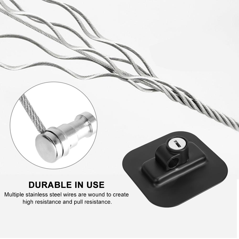 Square Black ABS Refrigerator Closet Cabinet Lock Child Safety System with Key