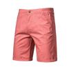 Men’s Casual Relaxed Fit Shorts with Elastic Waistband Five Pocket Design Breathable Stretch Fabric Knee Length for Everyday Wear