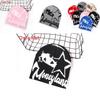 Street Style Star Letter Pattern Neutral Warm Knitted Hat For Winter Outdoor Fashion