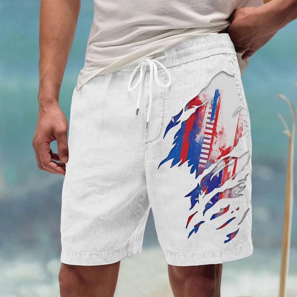 Men's Summer Large Casual Loose Sports Pants Beach Shorts