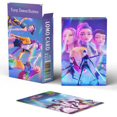 30 K-POP Demon Hunter Huntrix Derpy po karta Kolekcja Anime zestaw dwuwymiarowa dwustronna karta LOMO/karta do gry