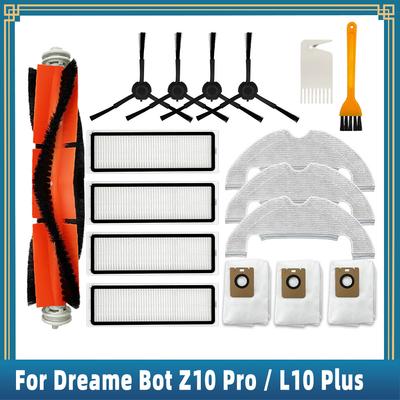 Für Dreame Bot Z10 Pro / L10 Plus / RLS5D Roboterstaubsauger Ersatzteile Zubehör Haupt-Seitenbürste Hepa-Filter Mopplappen Staubbeutel