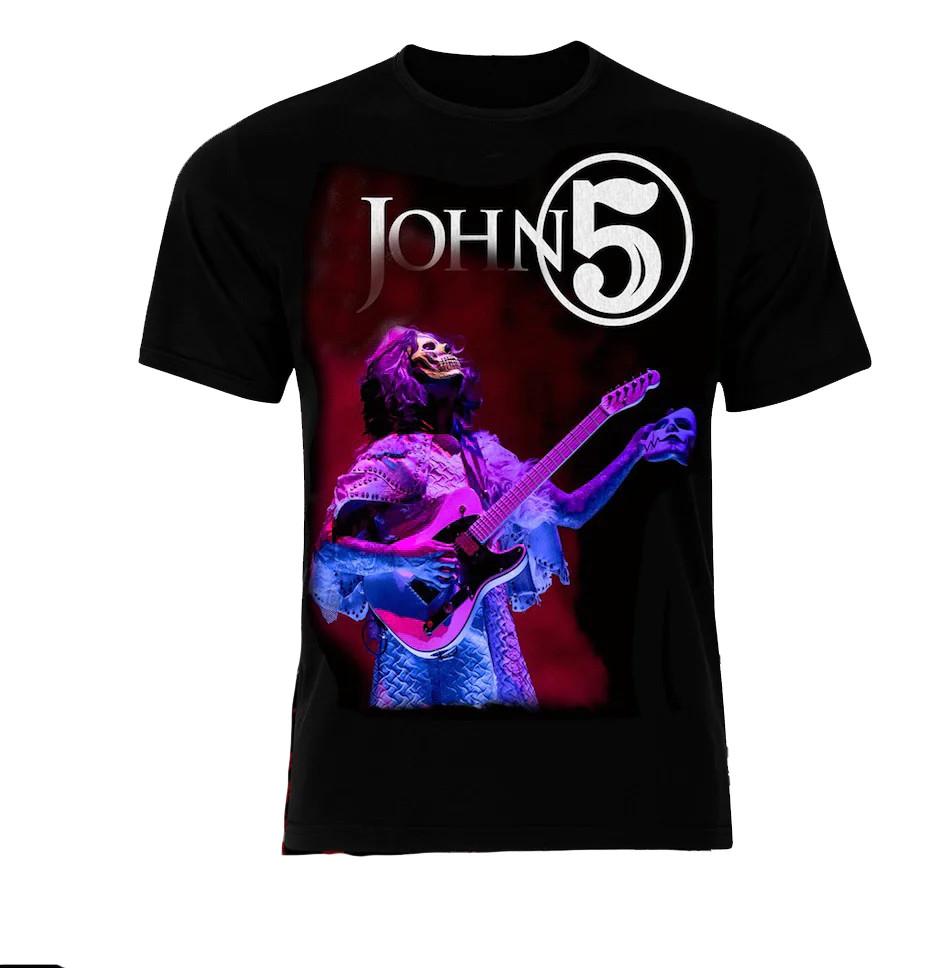 

НОВАЯ Футболка для гитариста John 5 Live Tour Классическая Черная Унисекс Размер S-2345XL 1J0268 Унисекс Футболка XXL