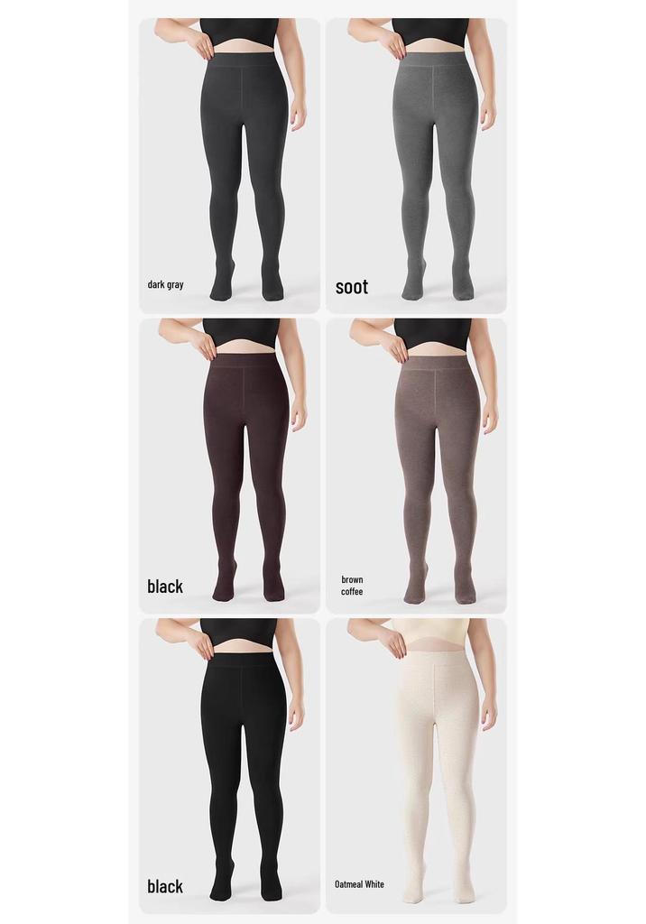 2025 Women's High-Waisted Slim-Fit Plus Size Winter Footed Leggings