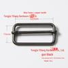 Stainless Steel Adjustable D-Ring Buckle - Copper Three-Speed Wire Pull Design