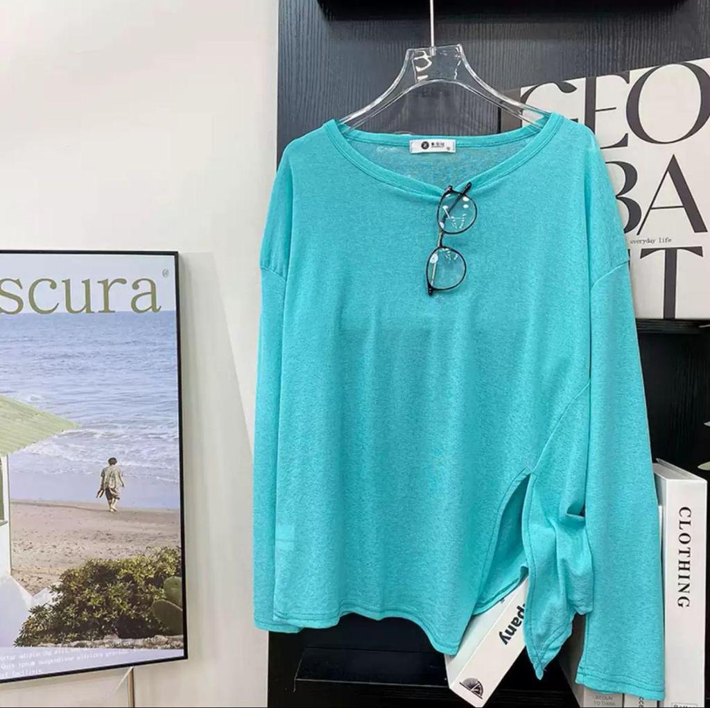 Women's Long Sleeve Sun Protection Cardigan - Solid Color, Loose Fit, Summer 2025