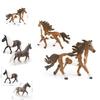 Beautiful Silver Gray Spotted Mare Model Lifelike Animal Figurine For Decoration