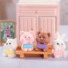 Cartoon Cute Card Small Rabbit Bear Piglet Kitten Animal Small Decoration Micro Landscape Desktop Car Decoration