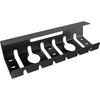 Under Desk Cable Tray with Steel Material Black for Workspace Organization Tidy Your Desk with Cable Holder 40x10 5x8cm