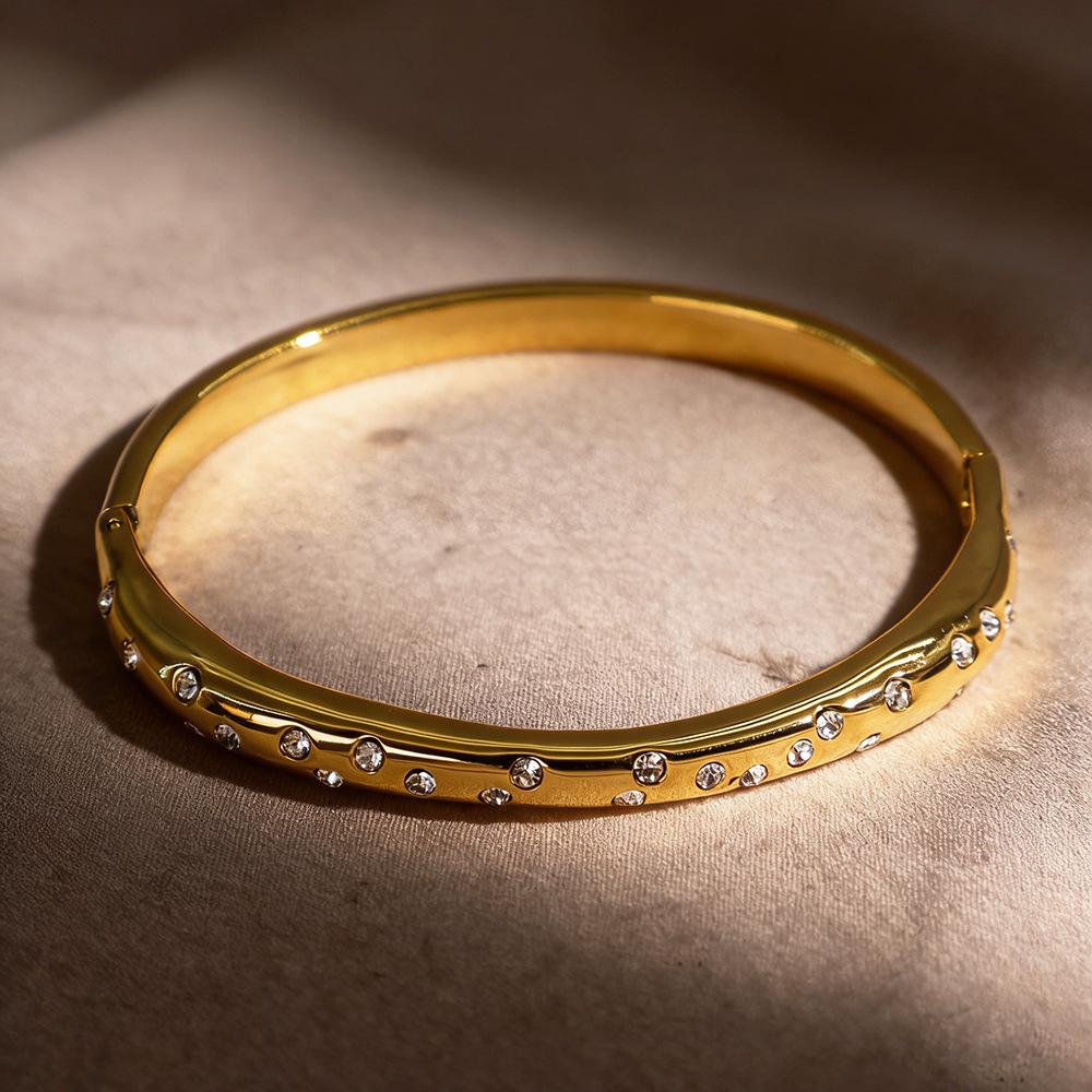 Nyt Temperament Niche Armbånd Stjerne Zirkon Hånd Smykke Stjerne og Måne Elegant Dame Armbånd