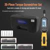 36-Piece Adjustable Torque Screwdriver Set with Digital Display