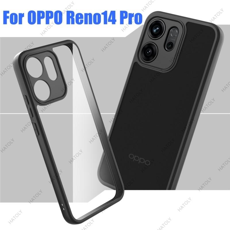 Für Oppo Reno14 Pro Hülle Für Hülle für Oppo Reno14 14 Pro Stoßfeste Handyhülle Schwarzer Rand Abdeckung Für Oppo Reno14 Pro 5G