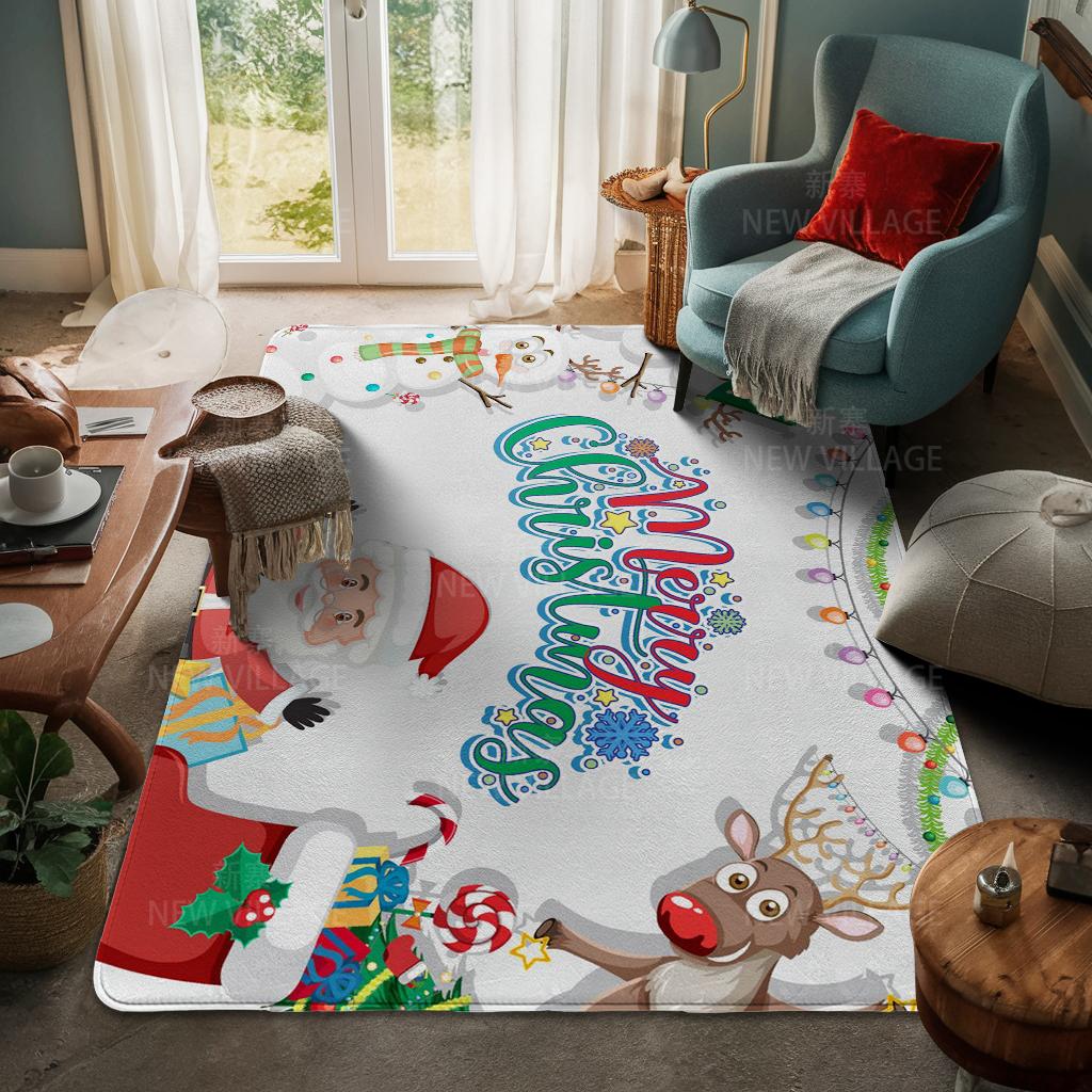 Koberec ke vchodu do domu Rohožka ke dveřím do domu Obývací pokoj Vana Koupelna Protiskluzové koberce s absorpcí vody vana Veselé Vánoce zima