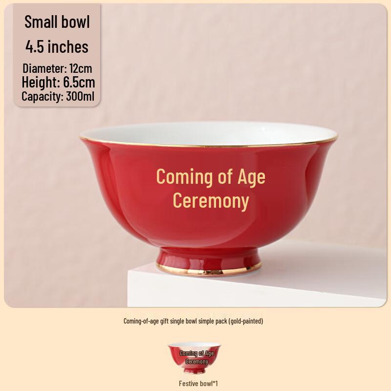 Gilded Coming-of-Age Ritual Gift Bowl